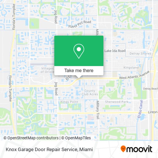 Knox Garage Door Repair Service map