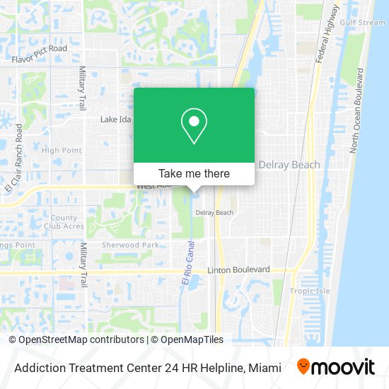 Addiction Treatment Center 24 HR Helpline map