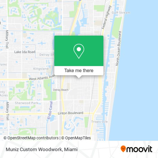 Mapa de Muniz Custom Woodwork