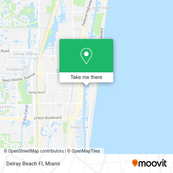 Delray Beach Fl map