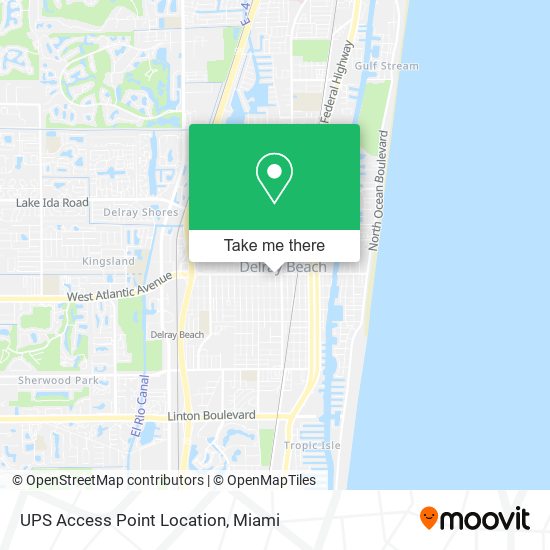 UPS Access Point Location map