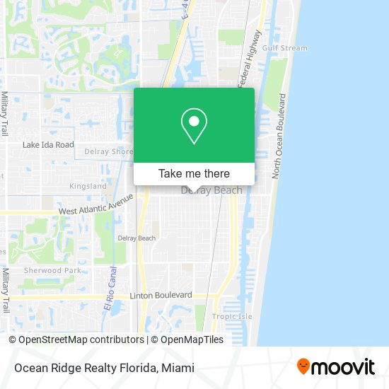 Ocean Ridge Realty Florida map