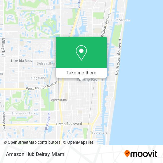 Mapa de Amazon Hub Delray