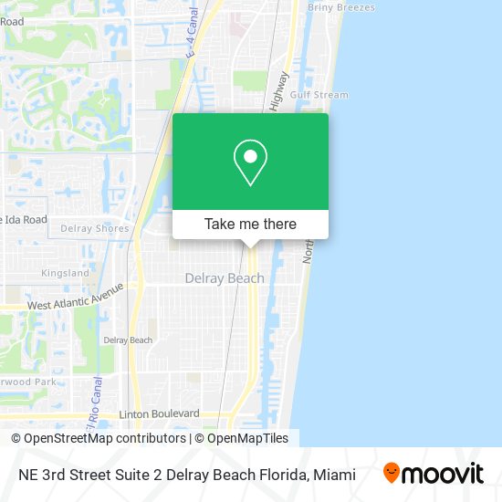 Mapa de NE 3rd Street Suite 2 Delray Beach Florida