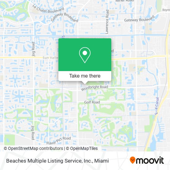 Beaches Multiple Listing Service, Inc. map