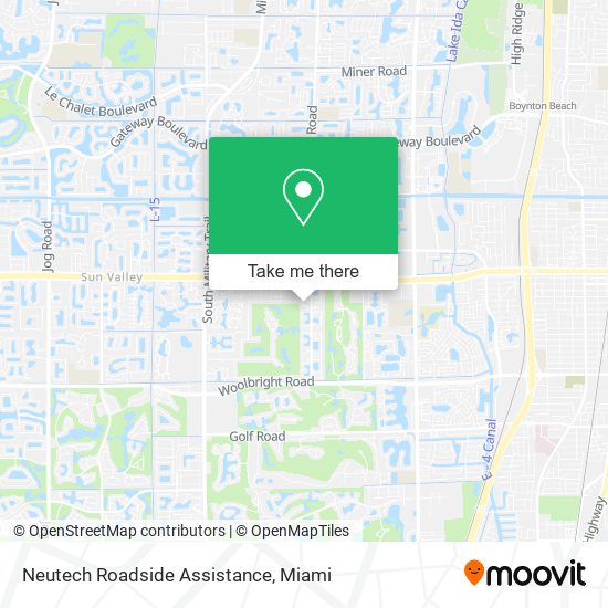 Neutech Roadside Assistance map