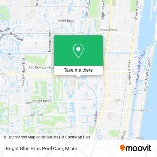 Bright Blue Pros Pool Care map