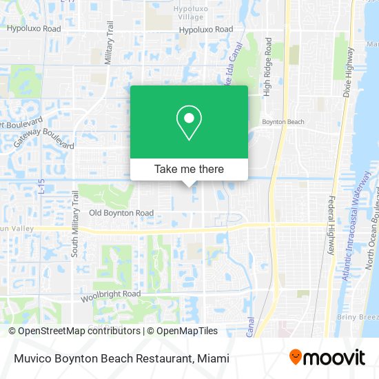 Muvico Boynton Beach Restaurant map