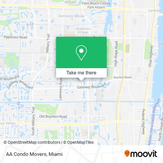 AA Condo Movers map