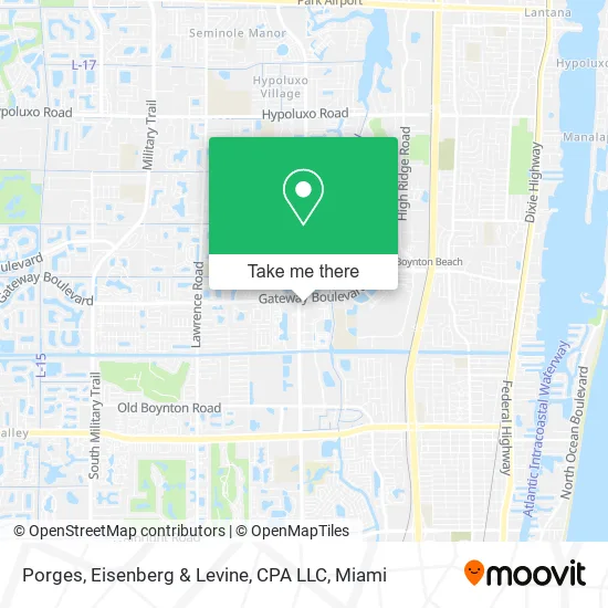 Porges, Eisenberg & Levine, CPA LLC map