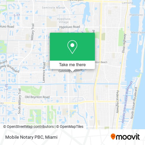 Mobile Notary PBC map