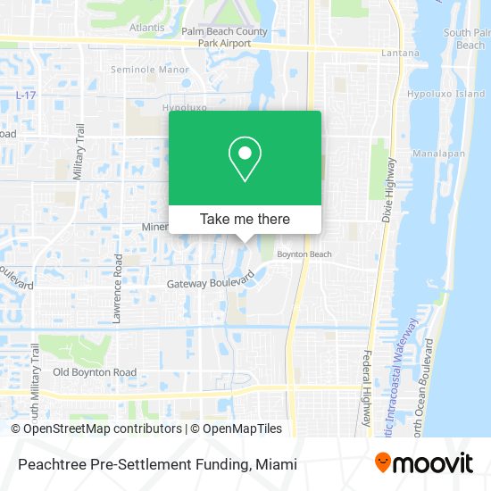 Peachtree Pre-Settlement Funding map