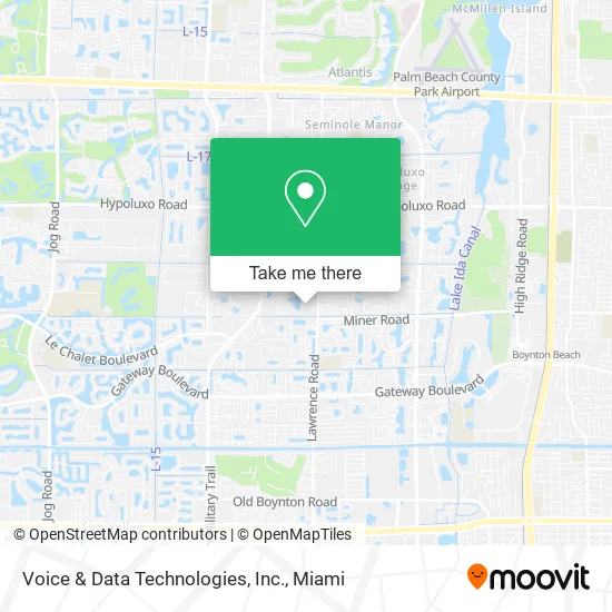 Voice & Data Technologies, Inc. map