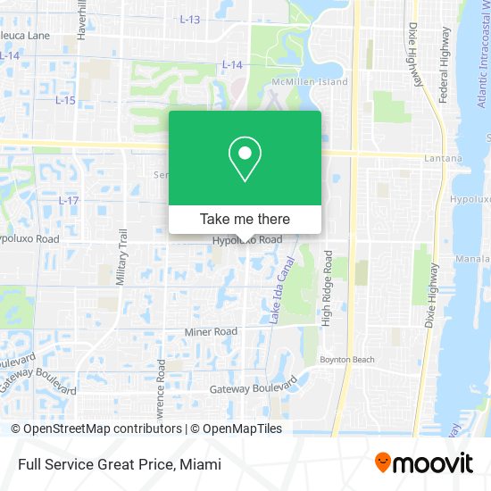 Full Service Great Price map