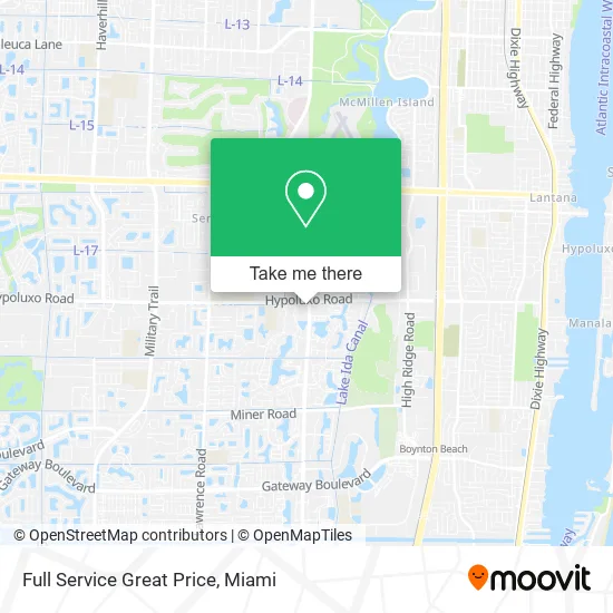 Full Service Great Price map