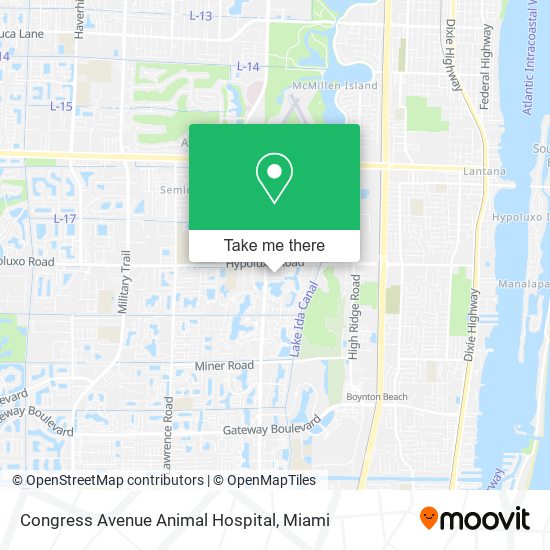 Congress Avenue Animal Hospital map