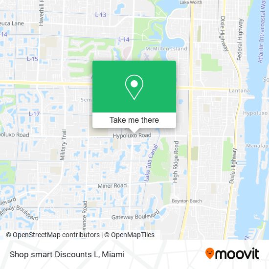 Shop smart Discounts L map