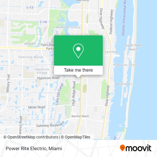 Power Rite Electric map