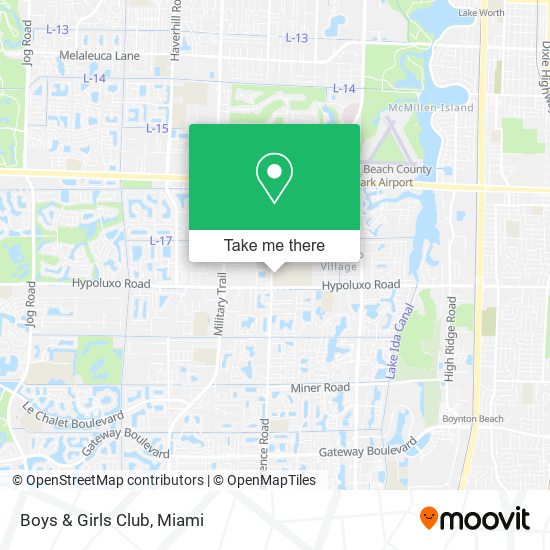 Boys & Girls Club map