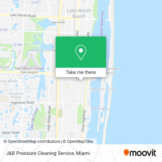 Mapa de J&B Pressure Cleaning Service