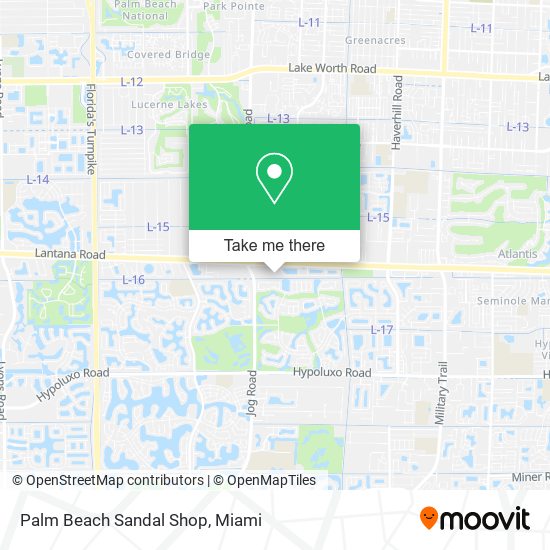 Palm Beach Sandal Shop map