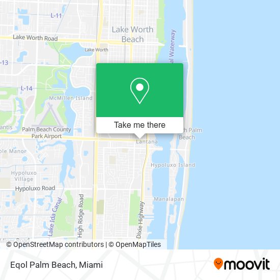 Mapa de Eqol Palm Beach