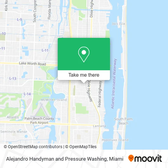 Alejandro Handyman and Pressure Washing map