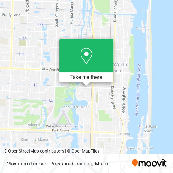 Maximum Impact Pressure Cleaning map