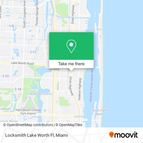 Mapa de Locksmith Lake Worth Fl