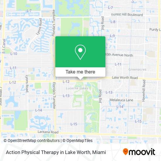 Action Physical Therapy in Lake Worth map