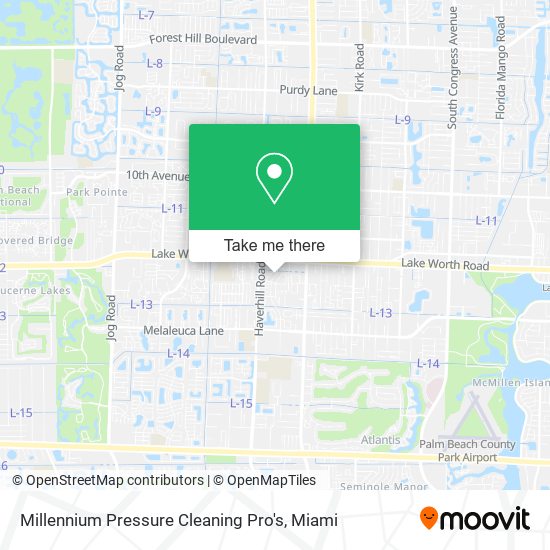 Millennium Pressure Cleaning Pro's map