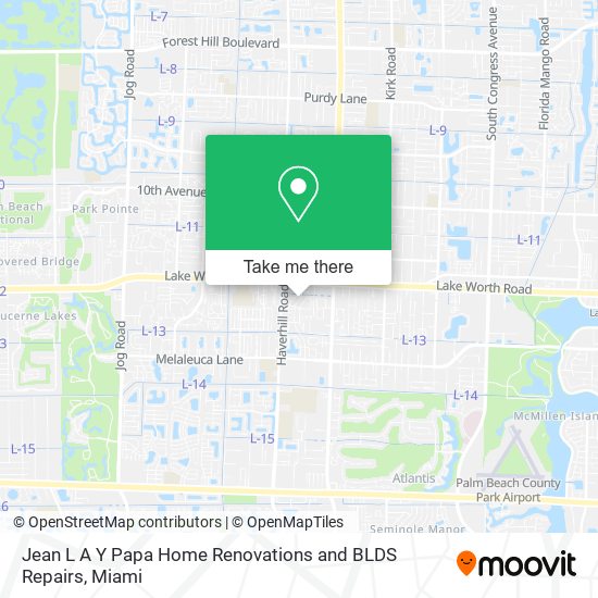 Jean L A Y Papa Home Renovations and BLDS Repairs map