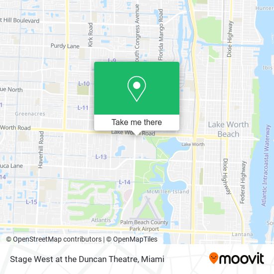 Stage West at the Duncan Theatre map