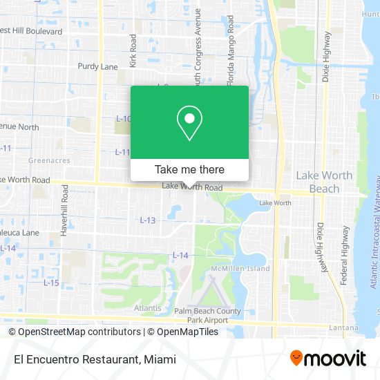 El Encuentro Restaurant map