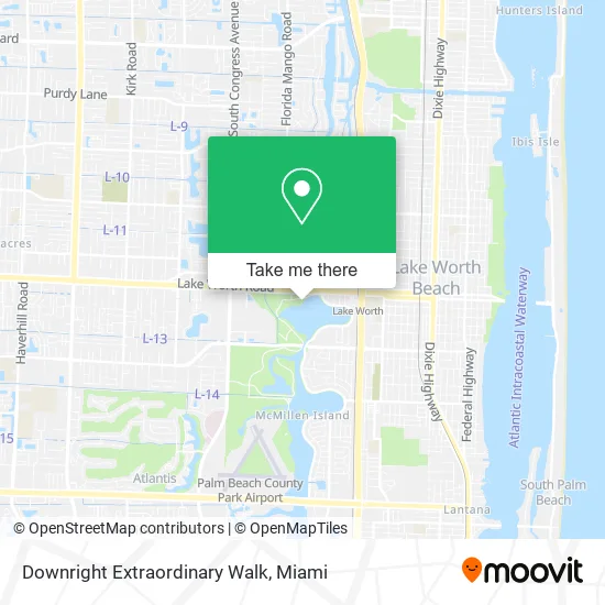 Downright Extraordinary Walk map