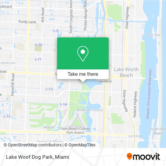 Lake Woof Dog Park map