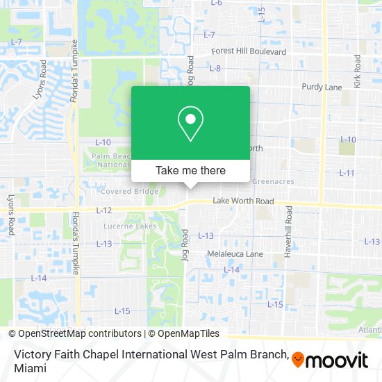 Victory Faith Chapel International West Palm Branch map