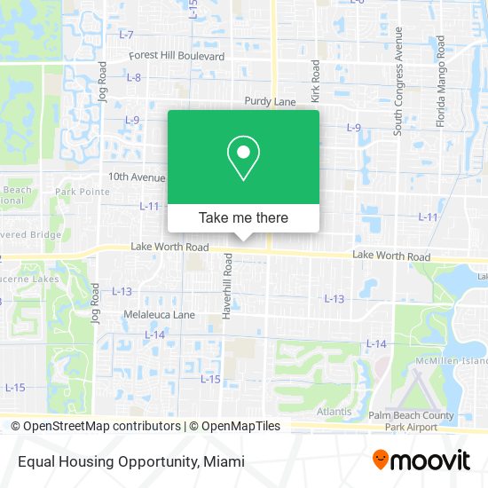 Mapa de Equal Housing Opportunity