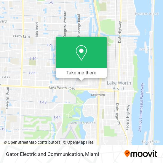 Mapa de Gator Electric and Communication