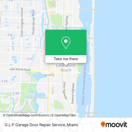 Mapa de G.L.P Garage Door Repair Service