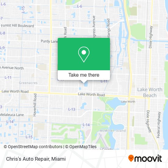 Mapa de Chris's Auto Repair