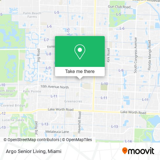 Mapa de Argo Senior Living