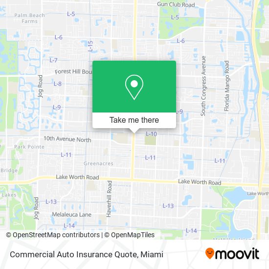 Commercial Auto Insurance Quote map