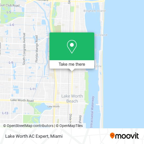 Lake Worth AC Expert map