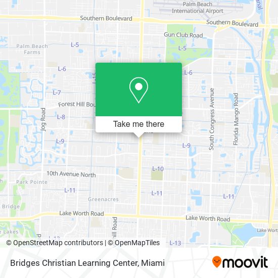 Mapa de Bridges Christian Learning Center