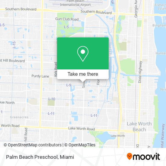 Mapa de Palm Beach Preschool