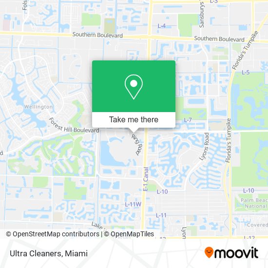Ultra Cleaners map