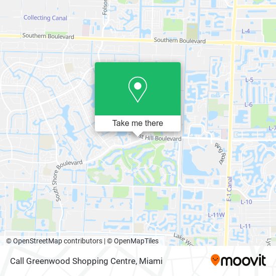 Mapa de Call Greenwood Shopping Centre