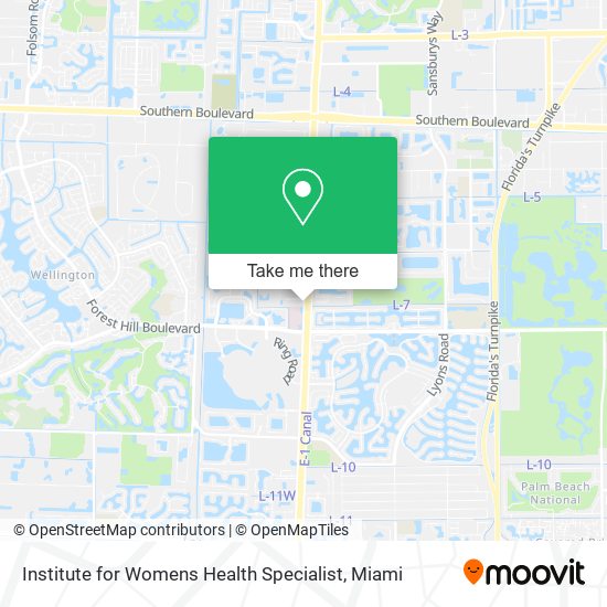 Mapa de Institute for Womens Health Specialist