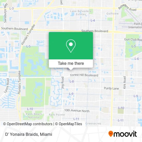 D' Yonaira Braids map